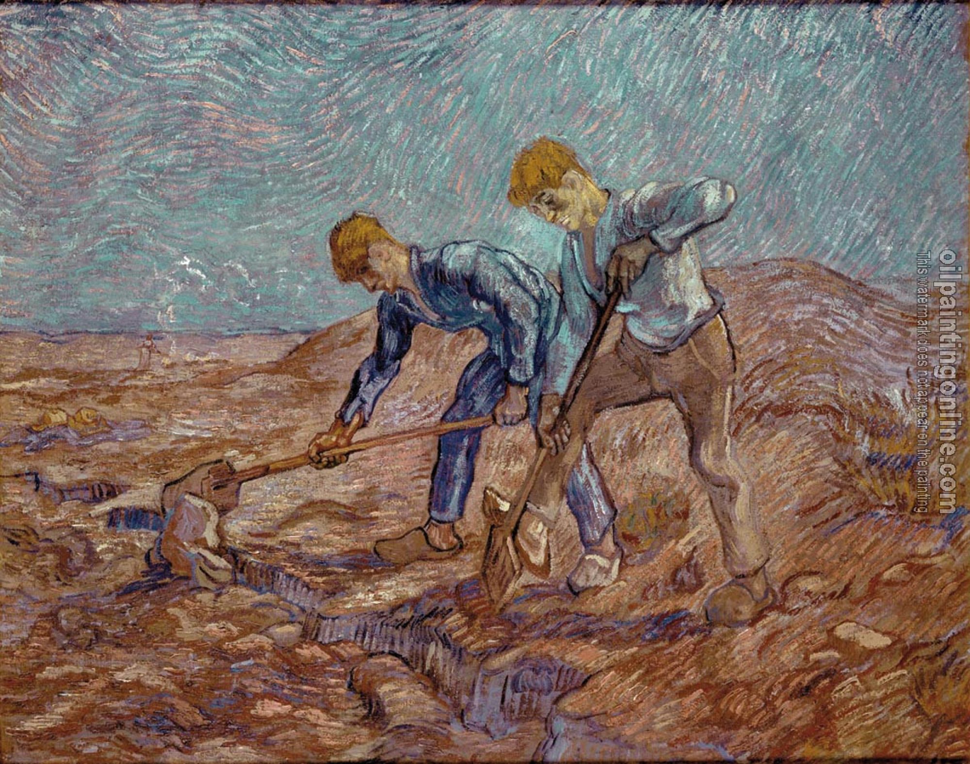 Gogh, Vincent van - Two Diggers(after Millet)